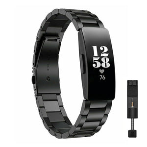 Fitbit inspire steel strap - rose gold