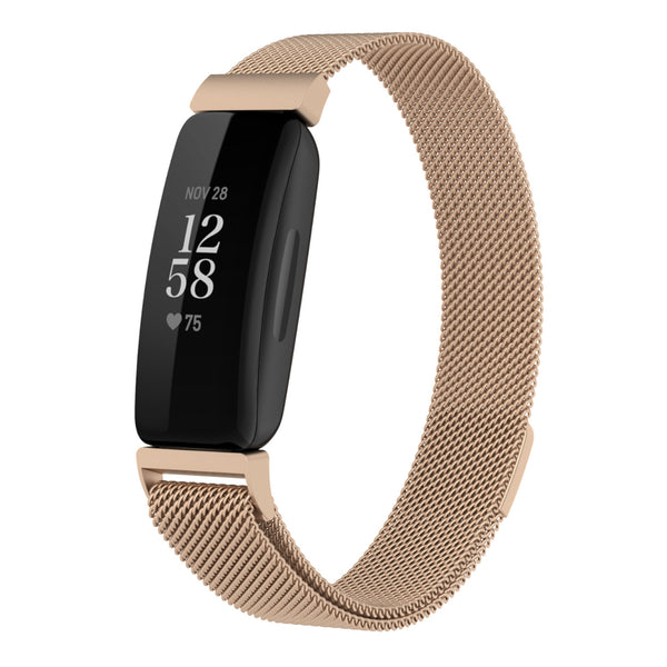 Fitbit inspire milanese band - rose gold