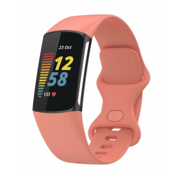 Fitbit Charge 5/6 silicone strap - salmon