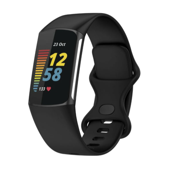 Fitbit Charge 5/6 silicone strap - black
