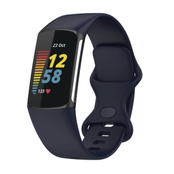 Fitbit Charge 5/6 silicone strap - navy blue