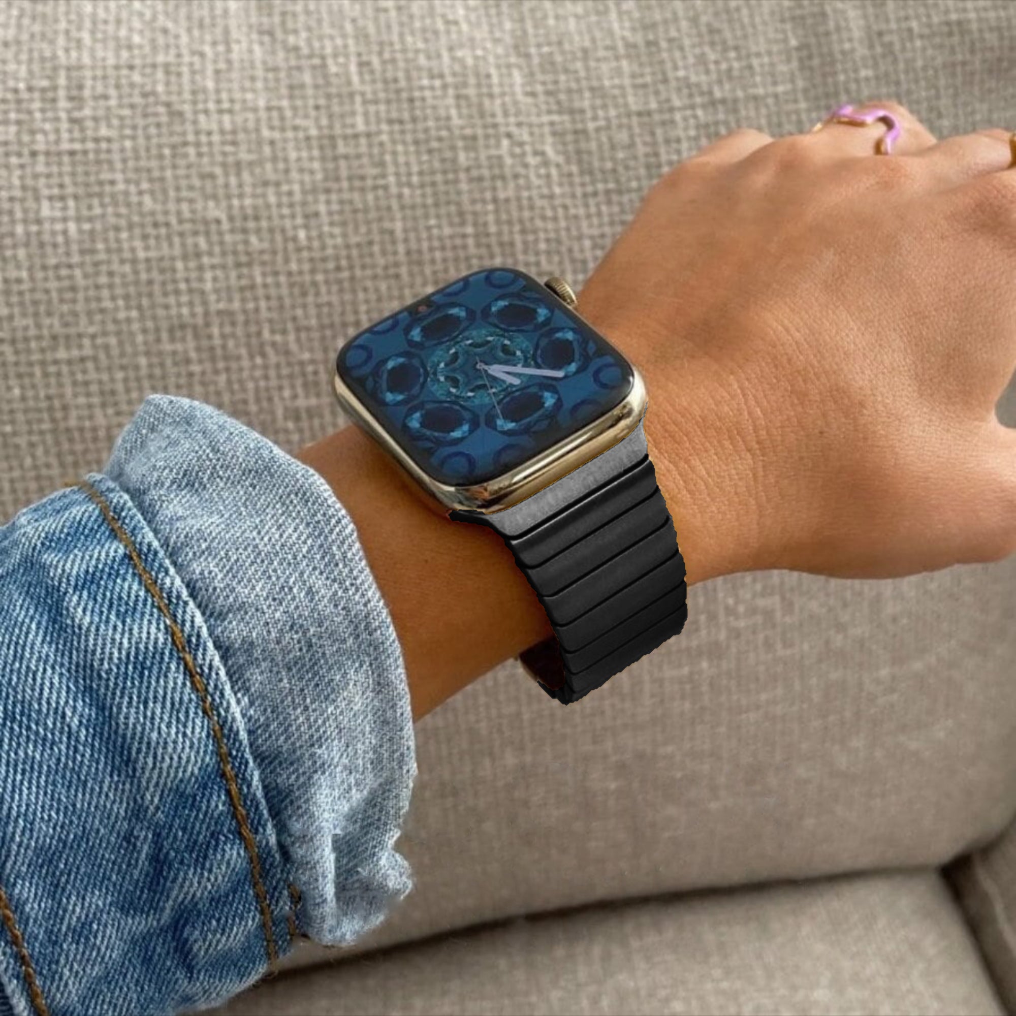 Apple Watch Steel Link Band - Black