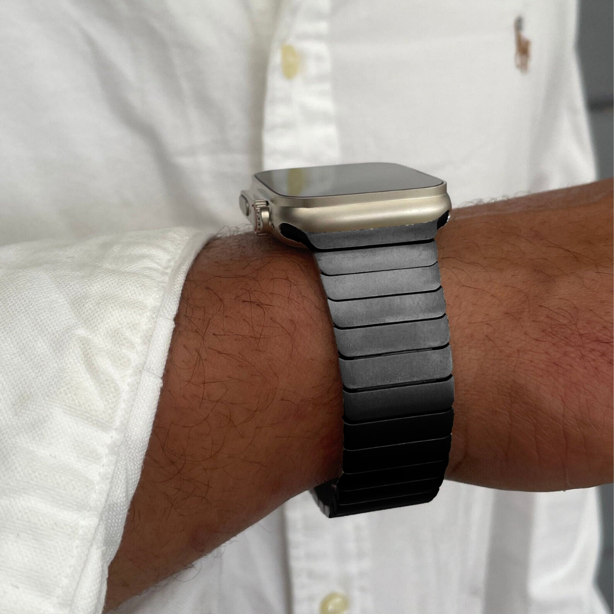 Apple Watch Steel Link Band - Black