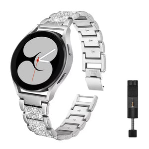 Samsung Galaxy Watch diamond schakel bandje - roze