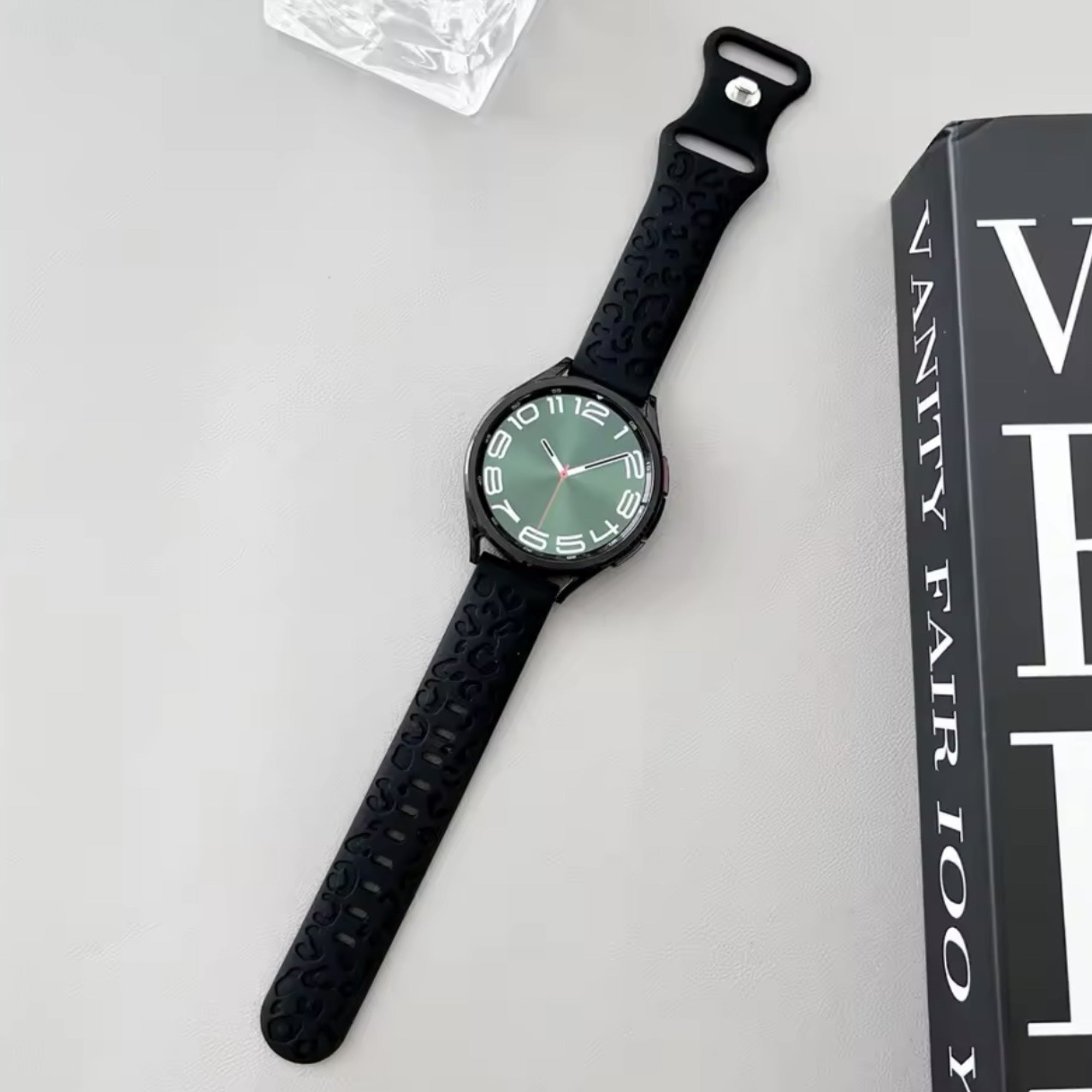 Samsung Galaxy Watch silicone panther strap - black