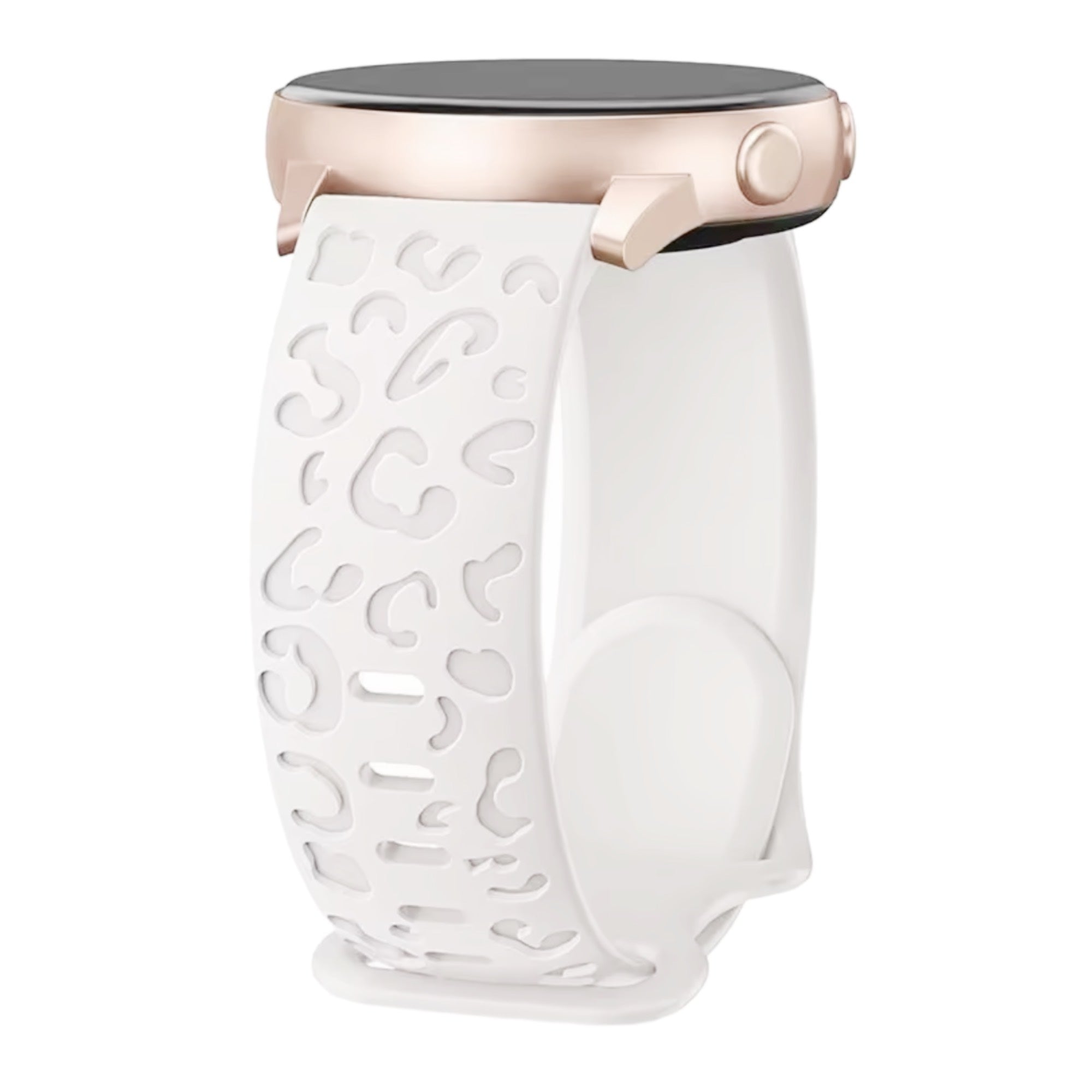 Samsung Galaxy Watch silicone panther strap - white
