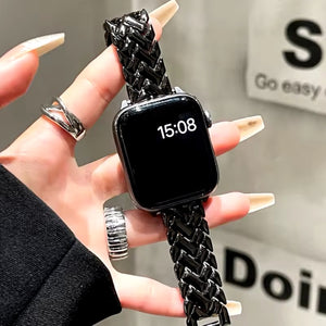 Apple Watch Herringbone Slim Band - Gold