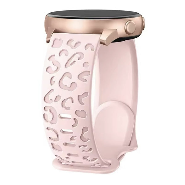 Samsung Galaxy Watch siliconen panter bandje - pink sand