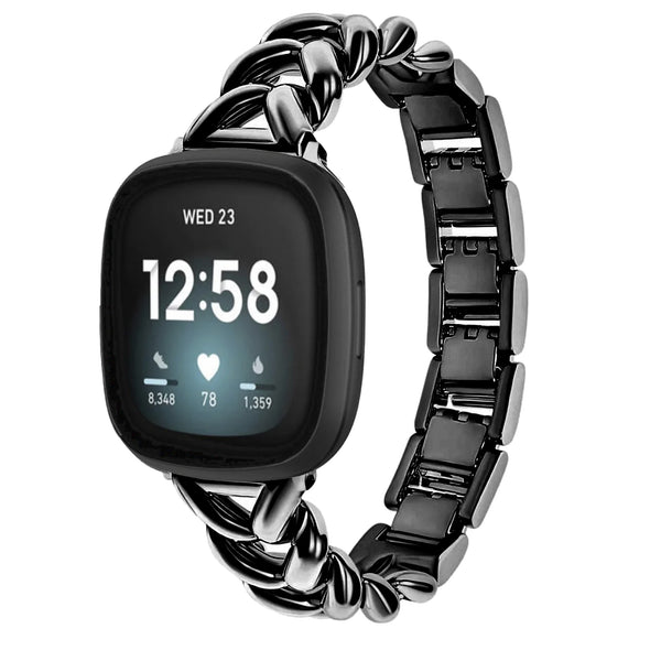 Fitbit Versa 3 / 4 / Sense V-Armband – schwarz