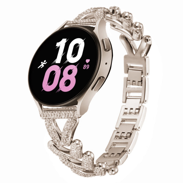 Samsung Galaxy Watch diamond V bandje - starlight