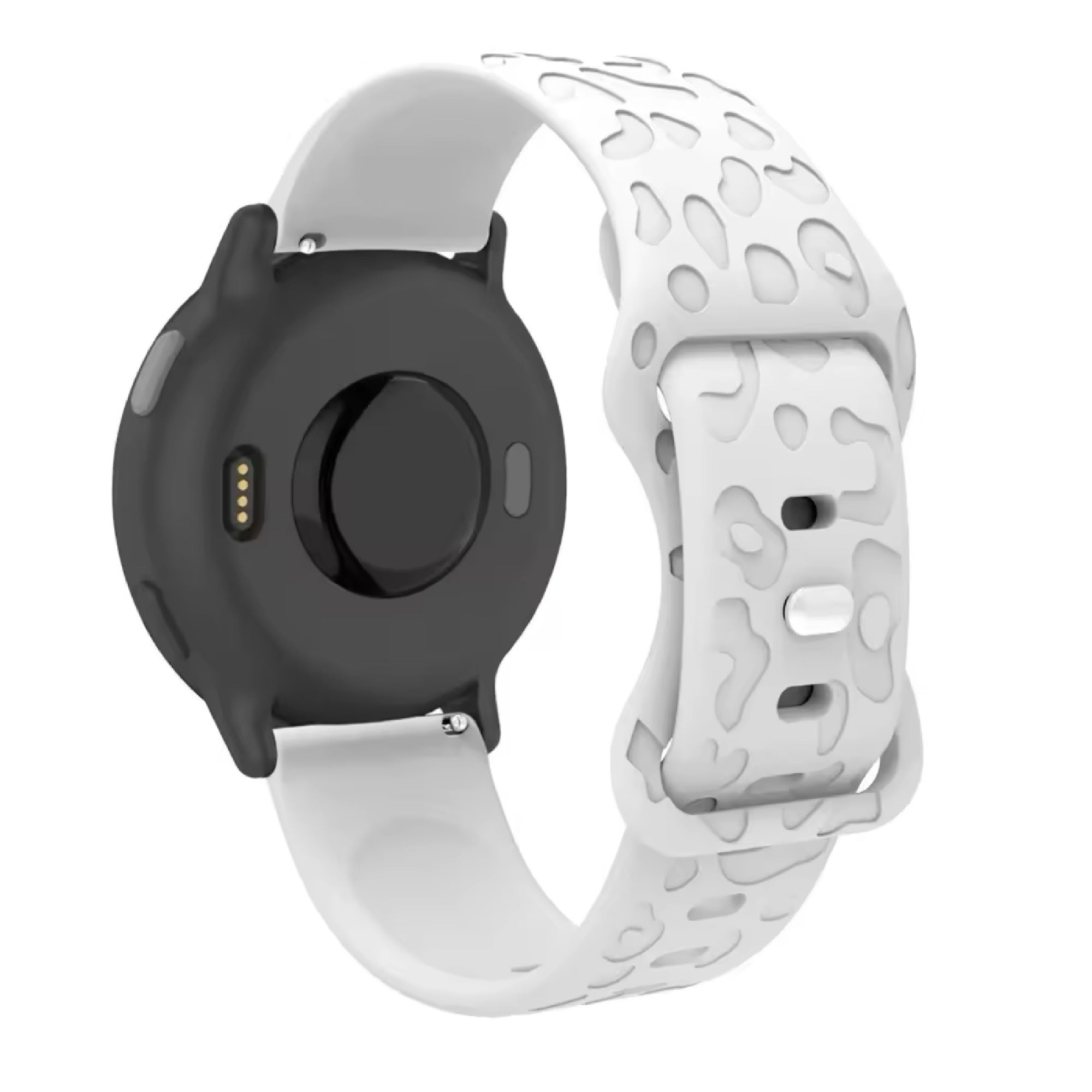 Samsung Galaxy Watch silicone panther strap - white
