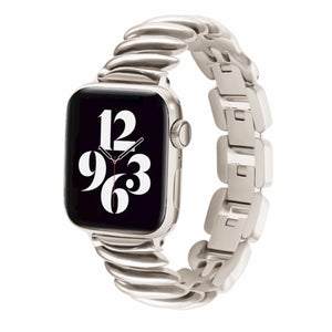 Apple Watch swirl band - silver