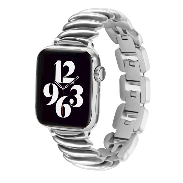 Wirbelarmband der Apple Watch – Silber