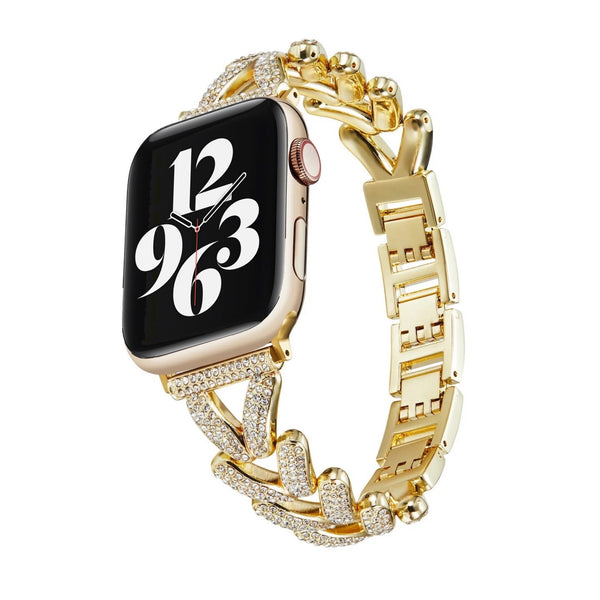 Diamant-V-Armband der Apple Watch – Gold