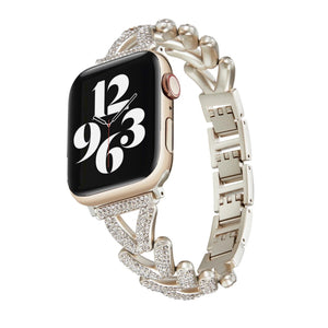 Apple Watch diamond V strap - gold