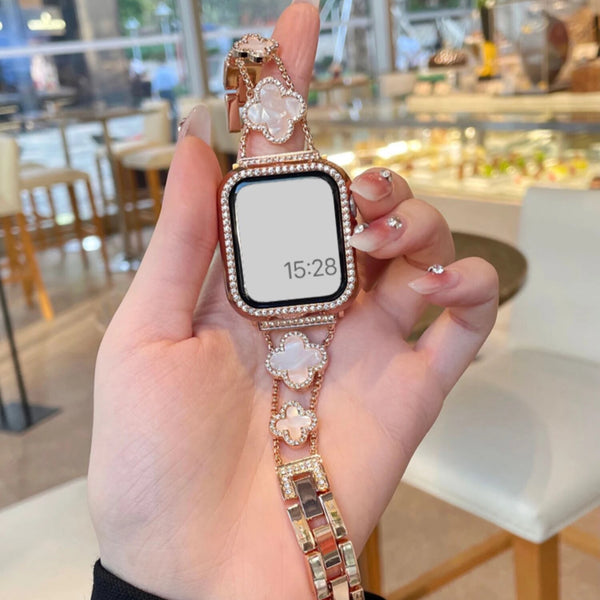Apple Watch clover band pearl - rose