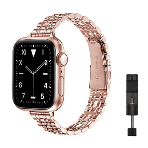 Apple Watch slim inspired strap - silver gold