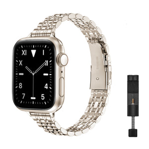 Apple Watch slim inspired strap - silver gold