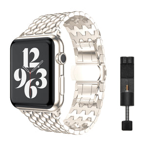 Apple Watch steel dragon strap - gold