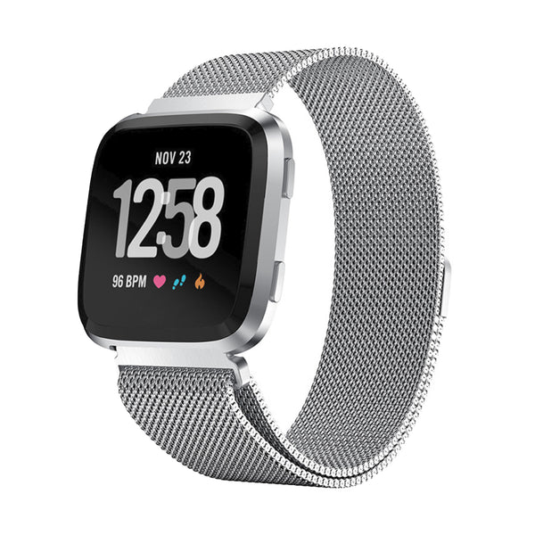 Fitbit Versa 1 / 2 milanese band - zilver