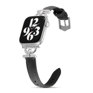 Apple Watch slim leather strap - brown