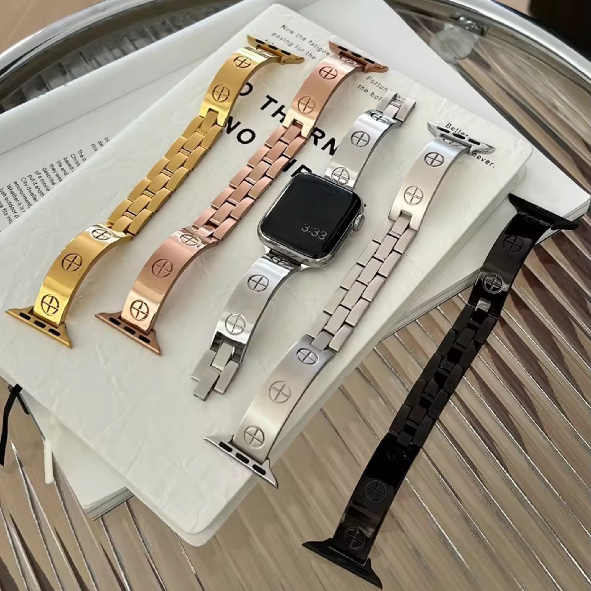 Apple Watch inspired plus strap - gold