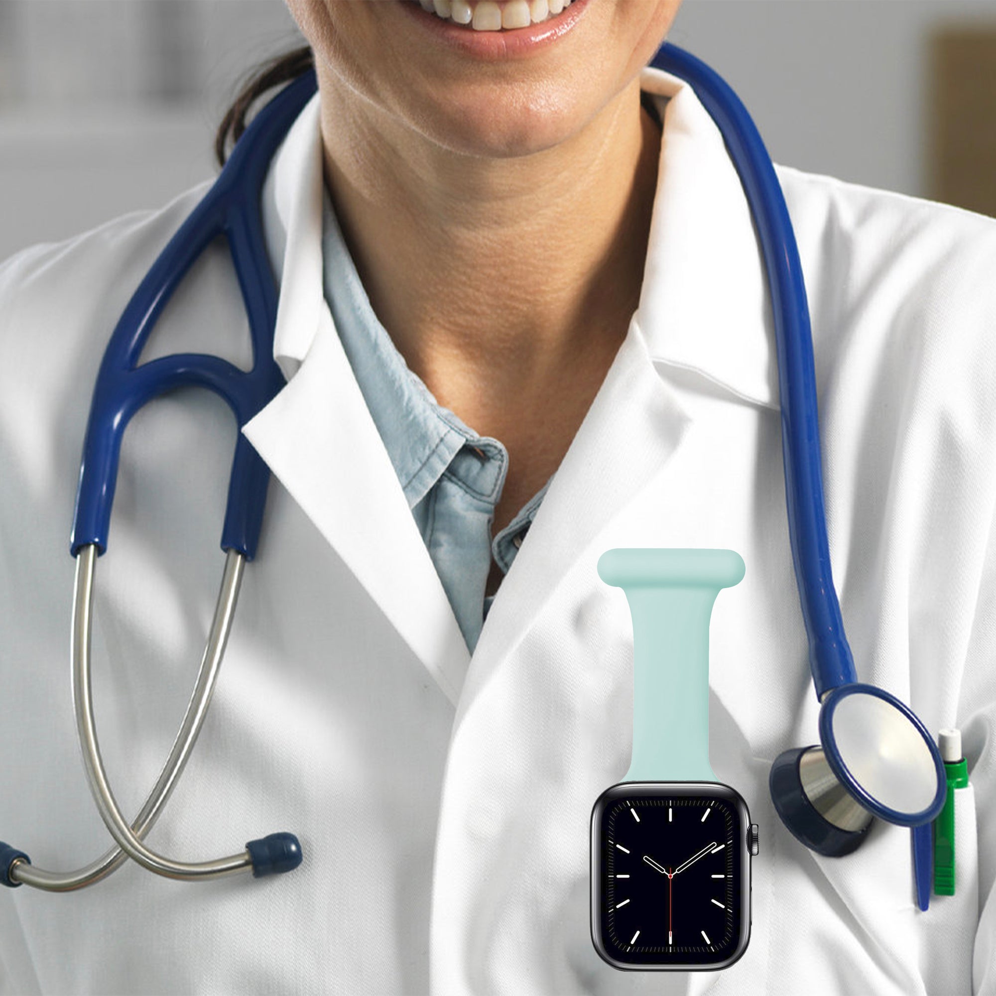 Apple Watch verpleegkundige band - mintgroen