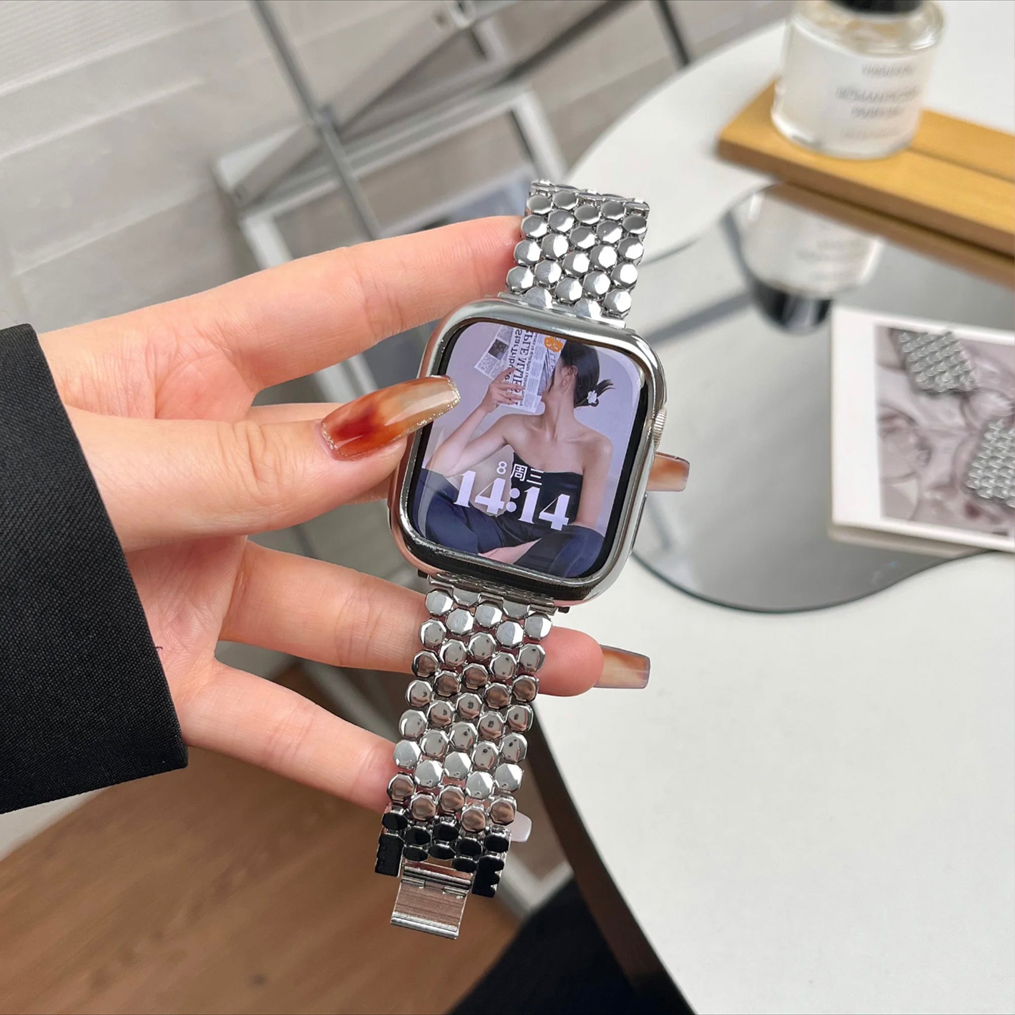 Apple Watch honey band - silver