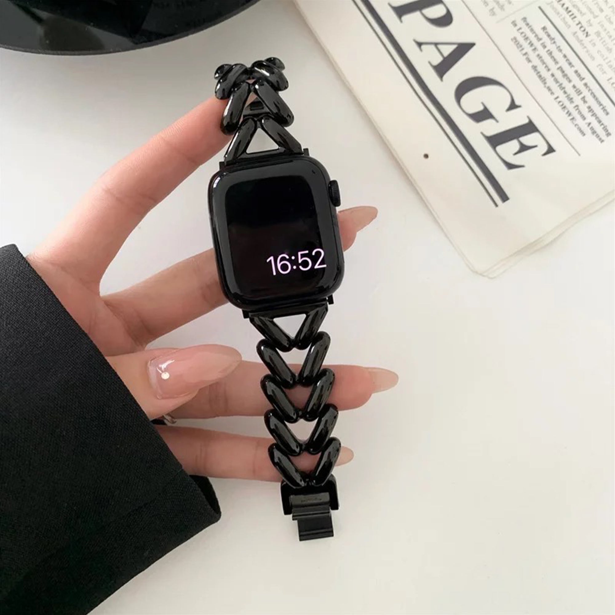 Fitbit Versa 3 / 4 / Sense V-Armband – schwarz