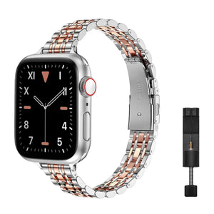 Apple Watch slim inspired strap - silver gold