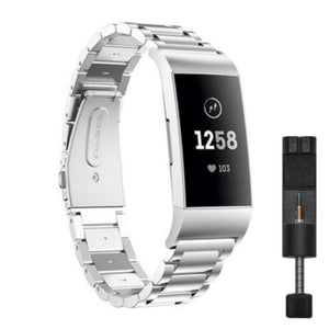 Fitbit charge 3/4 link strap - rose