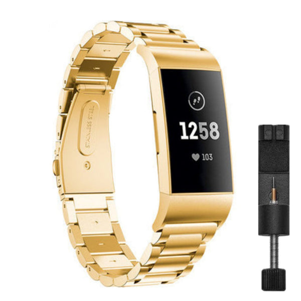 Fitbit charge 3/4 link band - gold