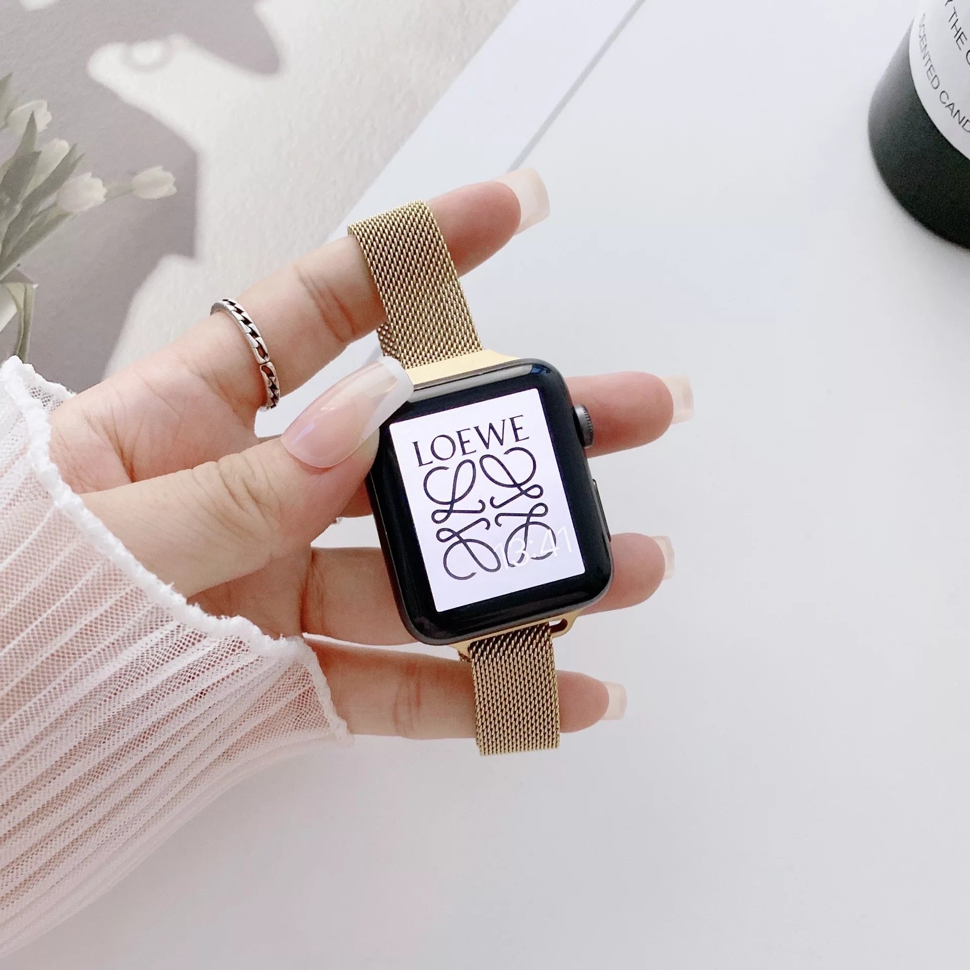 Apple Watch Milanese slim band - gold