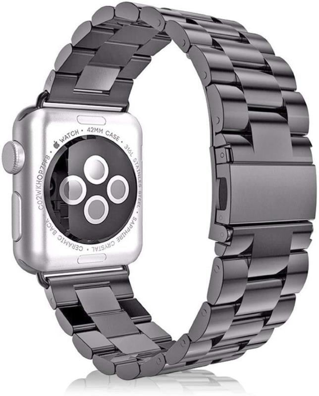 Apple Watch steel link strap - space gray