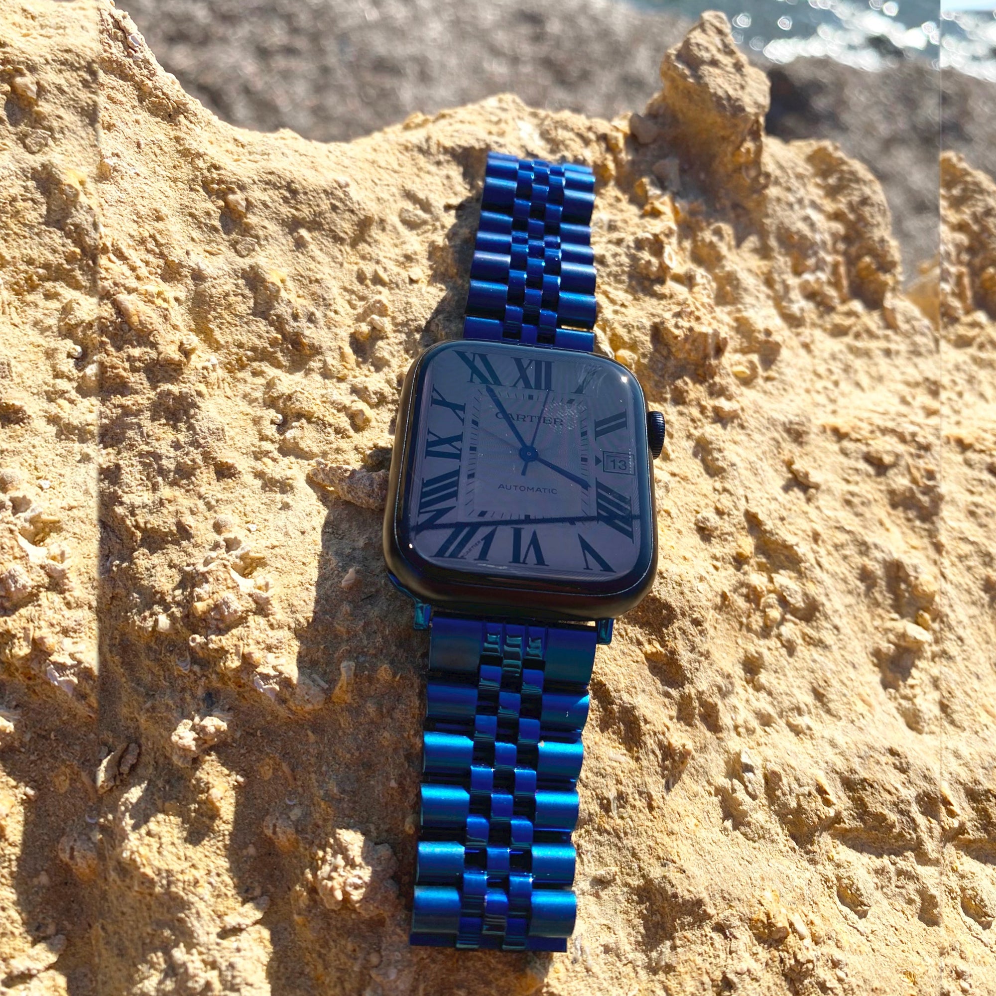 Apple Watch steel jubilee strap - blue