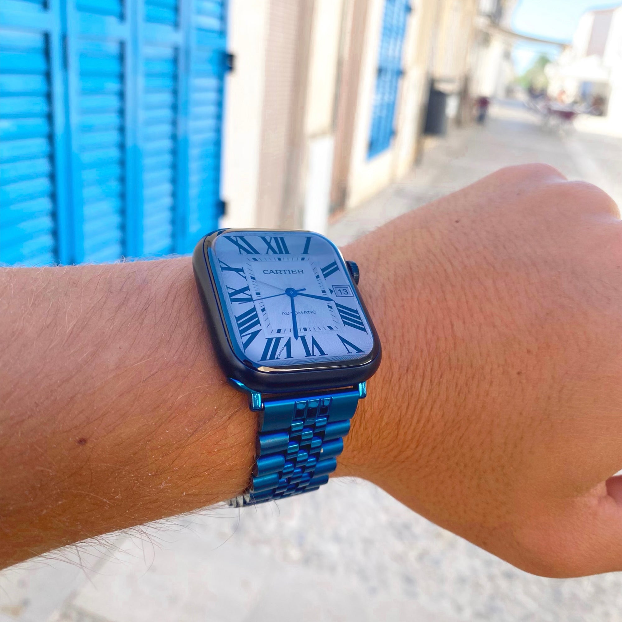 Apple Watch steel jubilee strap - blue