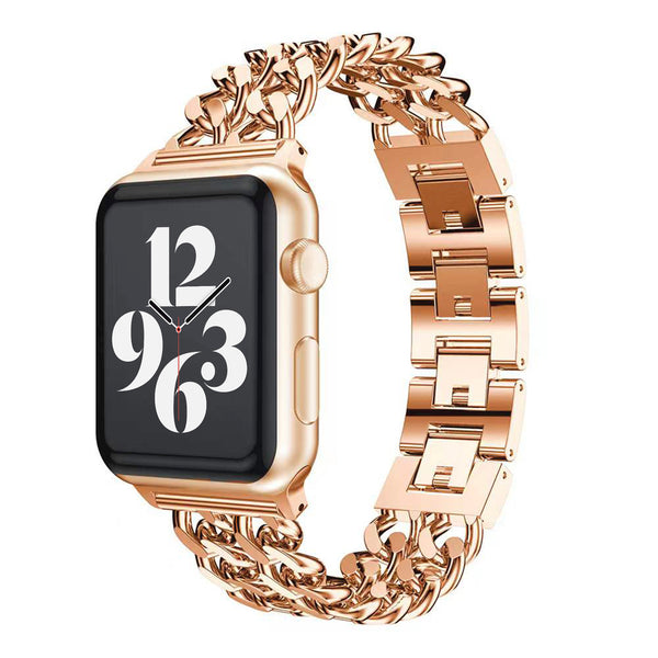 Apple Watch double chain link strap - rose