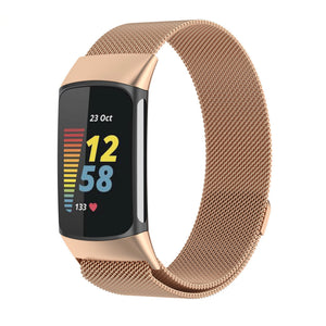 Fitbit charge 5/6 milanese band - gold