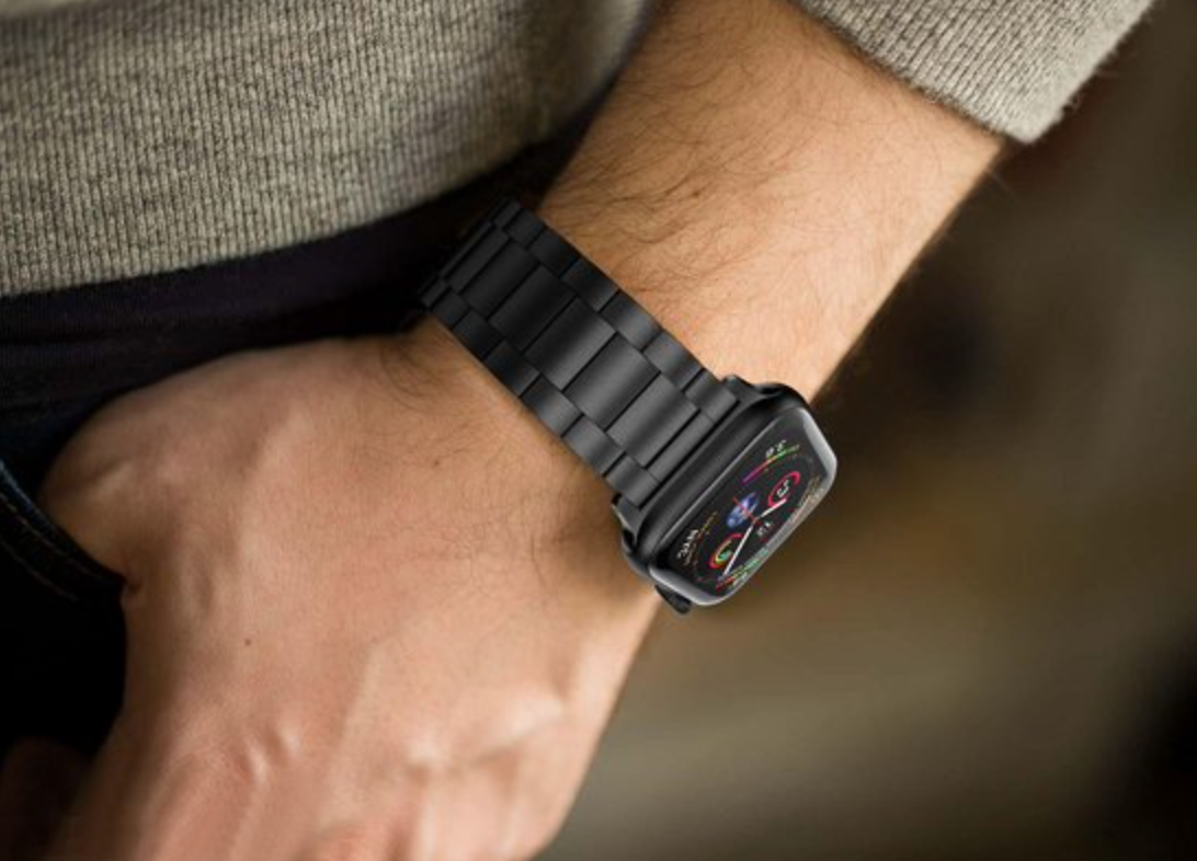 Apple Watch steel link strap - black