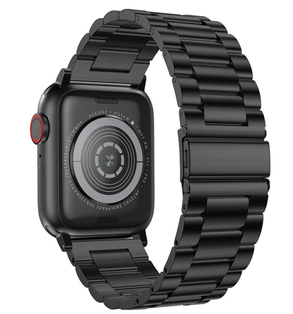 Apple Watch steel link strap - black