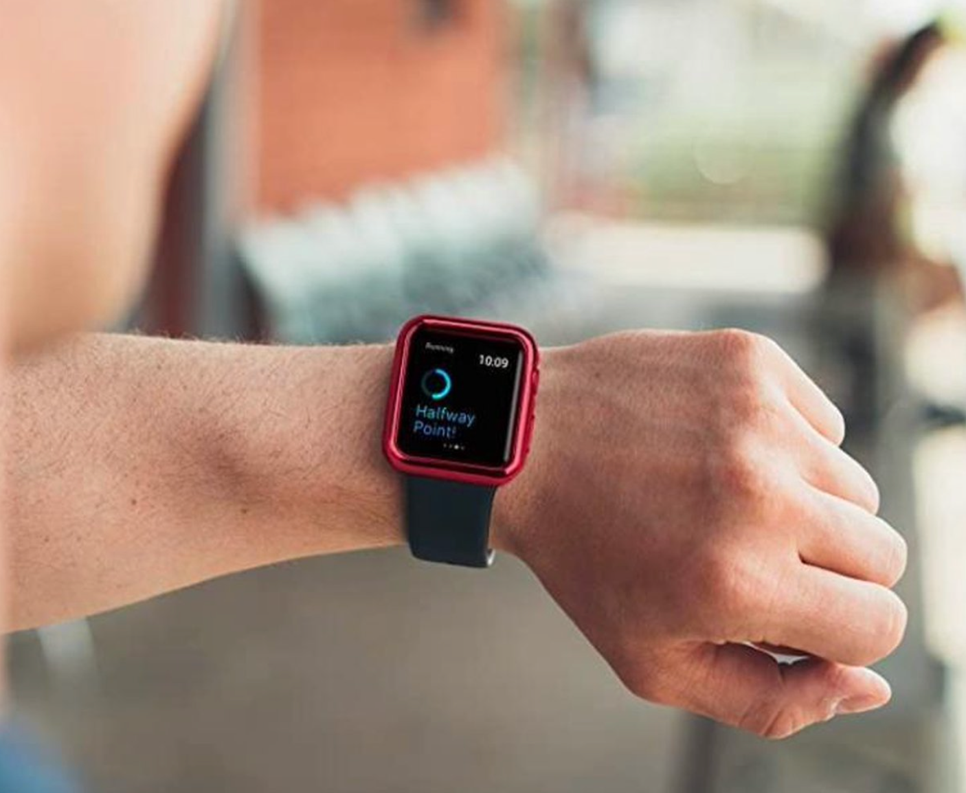 Apple Watch silicone case - red