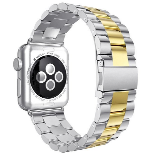 Apple Watch steel link strap - silver gold