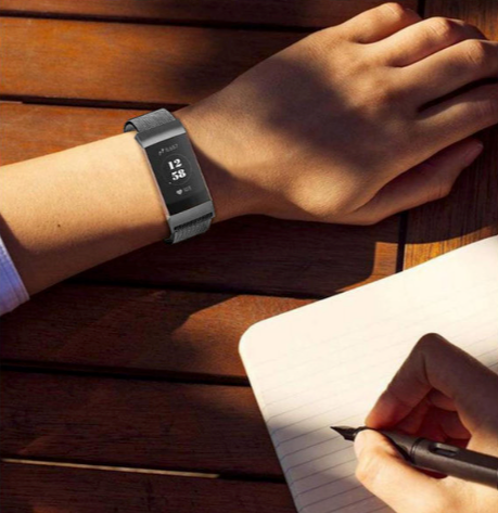 Fitbit charge 3/4 milanese band - space gray