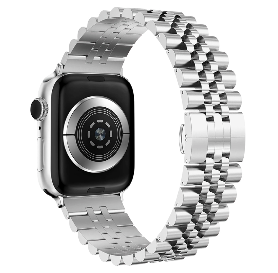 Apple Watch Stahl-Jubiläumsarmband – Silber