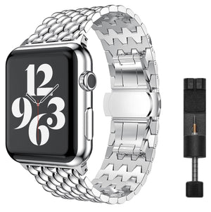Apple Watch steel dragon strap - gold