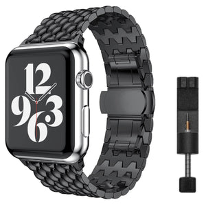 Apple Watch steel dragon strap - gold