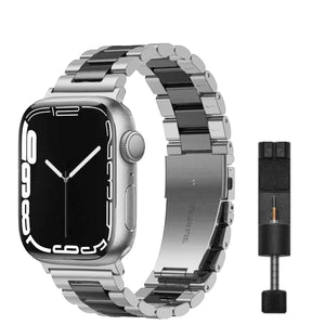 Apple Watch steel link strap - starlight