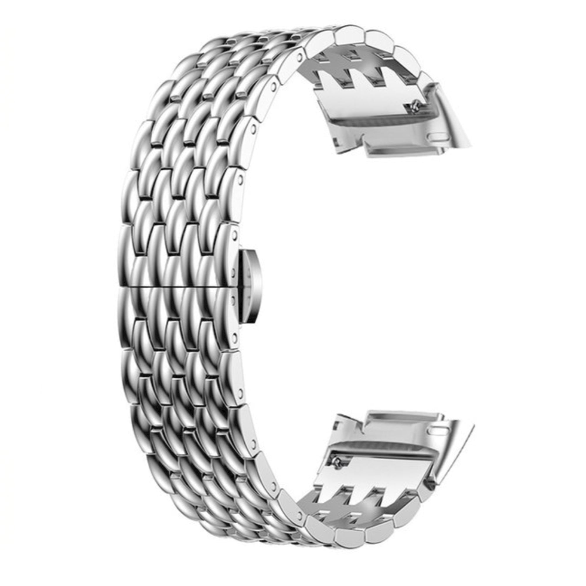 Fitbit charge 5/6 dragon strap - silver