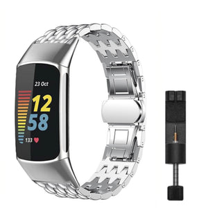 Fitbit charge 5/6 dragon strap - rose gold
