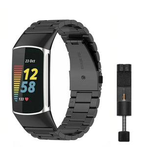 Fitbit charge 5/6 link band - gold